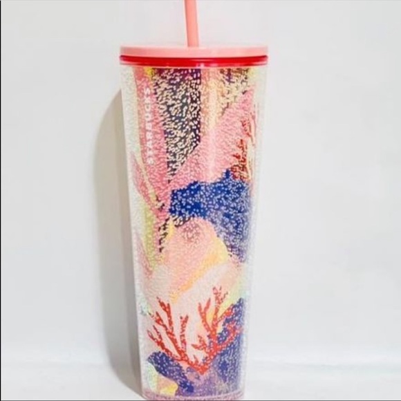 Starbucks Summer release Bubble, Coral Tumbler - Picture 1 of 5